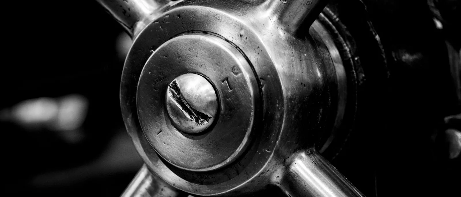 A bank vault door
