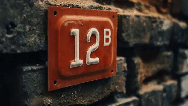 A numbered ticket
