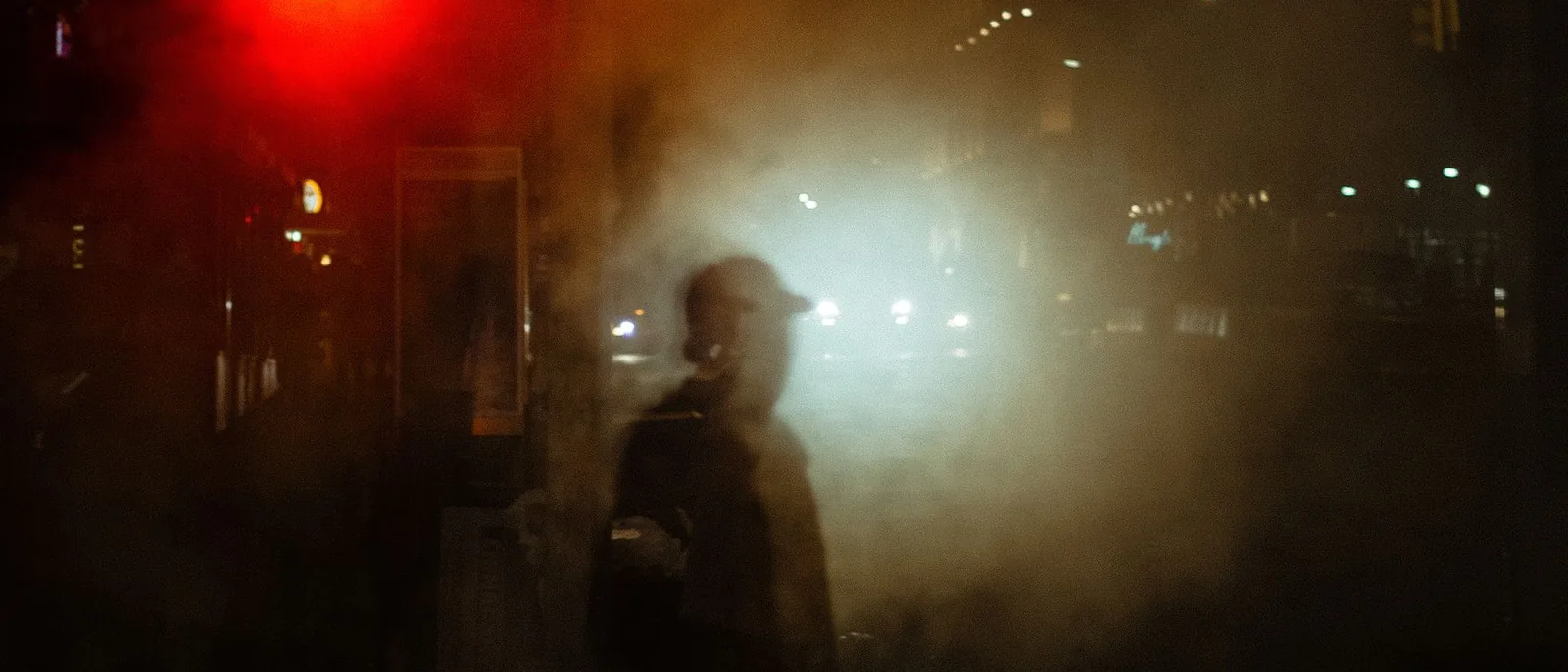 A crowd of people on a street